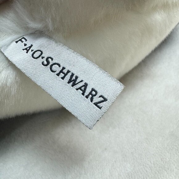 FAO Schwarz Toy Panda Eating Bamboo Medium Plush Stuffed Bear Black & White 14" - Picture 10 of 13